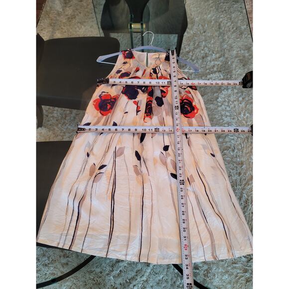 Isabella Sinclair Dress Size 2 White Floral Sleeveless Summer Casual - Picture 15 of 15